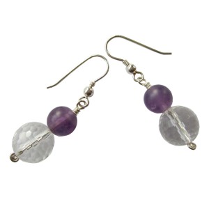 Boucles d'oreilles Touche de lavande